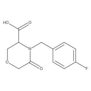 3-Morpholinecarboxylic acid, 4-[(4-fluorophenyl)methyl]-5-oxo- Structure