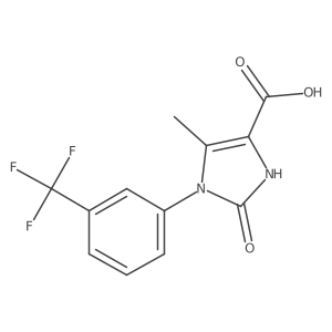 5-Methyl-2-oxo-1-(3-(trifluoromethyl)phenyl)-2,3-dihydro-1H-imidazole-4-carboxylic acid Structure