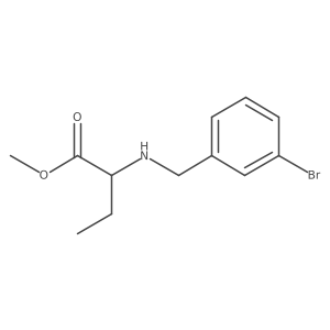 (R)-Methyl 2-((3-bromobenzyl)amino)butanoate Structure