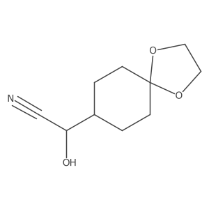 2-{1,4-Dioxaspiro[4.5]decan-8-yl}-2-hydroxyacetonitrile结构式
