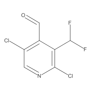 2,5-Dichloro-3-(difluoromethyl)isonicotinaldehyde Structure