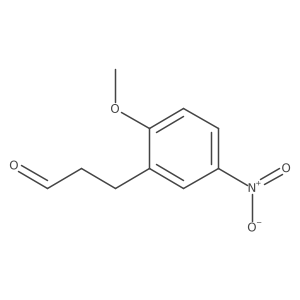 3-(2-Methoxy-5-nitrophenyl)propanal结构式