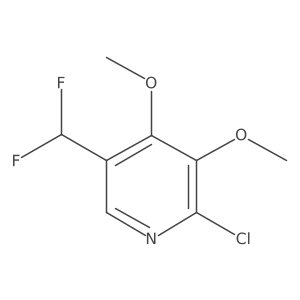 2-Chloro-5-(difluoromethyl)-3,4-dimethoxypyridine结构式
