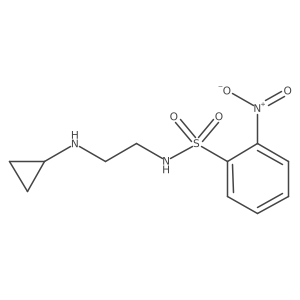 N-[2-(Cyclopropylamino)ethyl]-2-nitrobenzene-1-sulfonamide结构式
