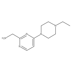 1-[4-(4-Ethylpiperazin-1-yl)pyrimidin-2-yl]methanamine结构式