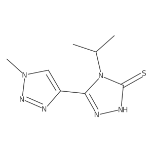 3-(1-methyl-1H-1,2,3-triazol-4-yl)-4-(propan-2-yl)-4,5-dihydro-1H-1,2,4-triazole-5-thione Structure