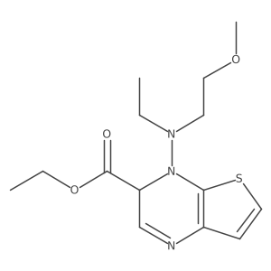Thieno[2,3-b]pyrazine-6-carboxylic acid,7-[ethyl(2-methoxyethyl)amino]-,ethyl ester Structure