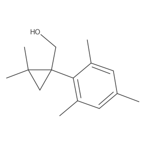 [2,2-Dimethyl-1-(2,4,6-trimethylphenyl)cyclopropyl]methanol Structure