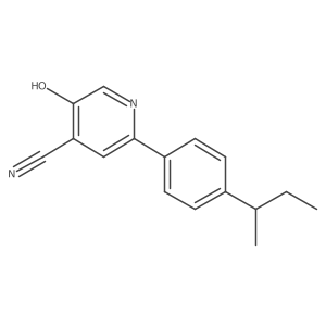 2-(4-(Sec-butyl)phenyl)-5-hydroxyisonicotinonitrile结构式