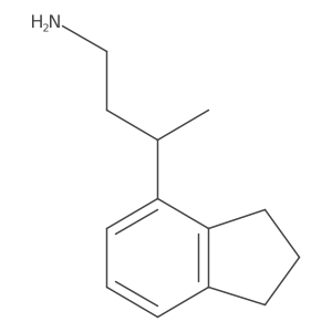 3-(2,3-dihydro-1H-inden-4-yl)butan-1-amine结构式