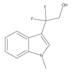 2,2-difluoro-2-(1-methyl-1H-indol-3-yl)ethan-1-ol Structure