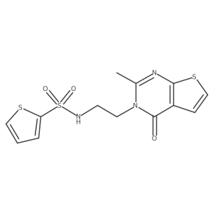 N-(2-(2-methyl-4-oxothieno[2,3-d]pyrimidin-3(4H)-yl)ethyl)thiophene-2-sulfonamide Structure