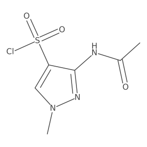 3-acetamido-1-methyl-1H-pyrazole-4-sulfonyl chloride结构式