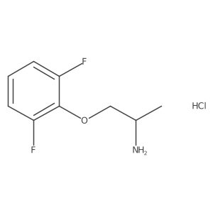(2S)-1-(2,6-difluorophenoxy)propan-2-amine hydrochloride Structure