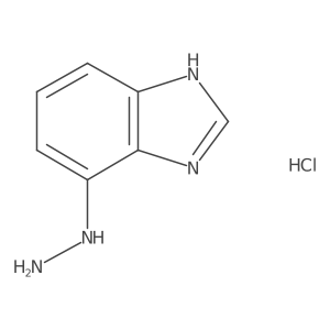 4-hydrazinyl-1H-1,3-benzodiazole hydrochloride结构式