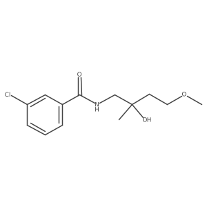 3-Chloro-N-(2-hydroxy-4-methoxy-2-methylbutyl)benzamide Structure