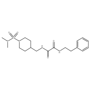 N1-((1-(N,N-dimethylsulfamoyl)piperidin-4-yl)methyl)-N2-phenethyloxalamide Structure