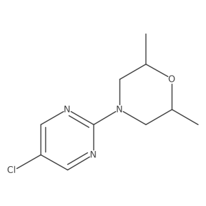 4-(5-Chloropyrimidin-2-yl)-2,6-dimethylmorpholine结构式
