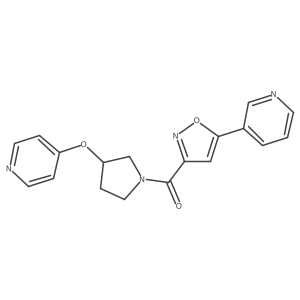 (5-(Pyridin-3-yl)isoxazol-3-yl)(3-(pyridin-4-yloxy)pyrrolidin-1-yl)methanone Structure
