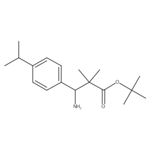 tert-Butyl 3-amino-2,2-dimethyl-3-[4-(propan-2-yl)phenyl]propanoate Structure