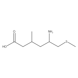 5-Amino-3-methyl-6-(methylsulfanyl)hexanoic acid Structure