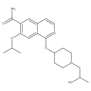 1-((1-(2-Hydroxypropyl)piperidin-4-yl)oxy)-7-isopropoxyisoquinoline-6-carboxamide Structure