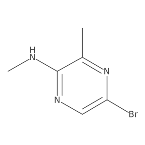 5-bromo-N,3-dimethylpyrazin-2-amine Structure