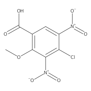 4-Chloro-2-methoxy-3,5-dinitro-benzoic acid结构式