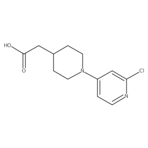 2-(1-(2-Chloropyridin-4-yl)piperidin-4-yl)acetic acid结构式
