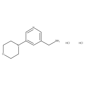 (5-Morpholinopyridin-3-yl)methanamine dihydrochloride结构式