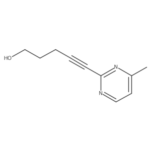 5-(4-Methylpyrimidin-2-yl)pent-4-yn-1-ol Structure