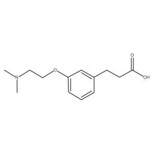 3-[2-(Dimethylamino)ethoxy]benzenepropanoic acid Structure