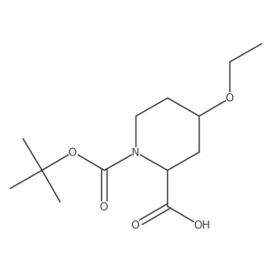1-[(Tert-butoxy)carbonyl]-4-ethoxypiperidine-2-carboxylic acid结构式