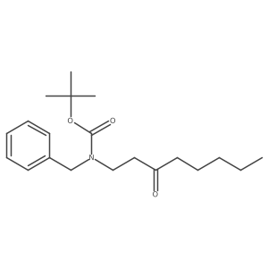 tert-butyl N-benzyl-N-(3-oxooctyl)carbamate Structure