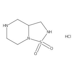 Hexahydro-2H-[1,2,5]thiadiazolo[2,3-a]pyrazine 1,1-dioxide hydrochloride结构式