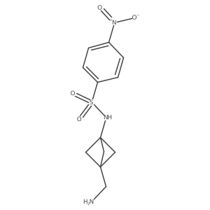 N-[3-(aminomethyl)bicyclo[1.1.1]pentan-1-yl]-4-nitrobenzene-1-sulfonamide Structure