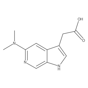 2-[5-(dimethylamino)-1H-pyrrolo[2,3-c]pyridin-3-yl]acetic acid Structure