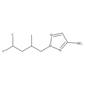 2-(4,4-difluoro-2-methylbutyl)-2H-1,2,3-triazol-4-amine Structure