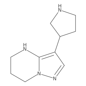 3-{4H,5H,6H,7H-pyrazolo[1,5-a]pyrimidin-3-yl}pyrrolidine Structure
