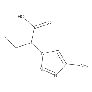 2-(4-amino-1H-1,2,3-triazol-1-yl)butanoic acid Structure