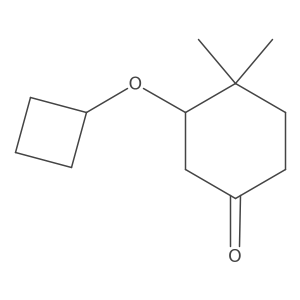 3-Cyclobutoxy-4,4-dimethylcyclohexan-1-one Structure