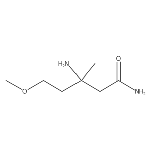 3-Amino-5-methoxy-3-methylpentanamide Structure
