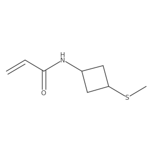N-(3-Methylsulfanylcyclobutyl)prop-2-enamide Structure