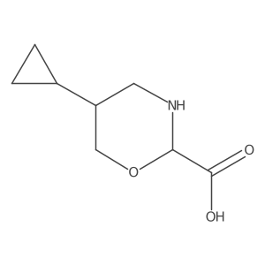 5-Cyclopropyl-1,3-oxazinane-2-carboxylic acid结构式