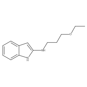 N-(3-ethoxypropyl)-1H-indol-2-amine结构式
