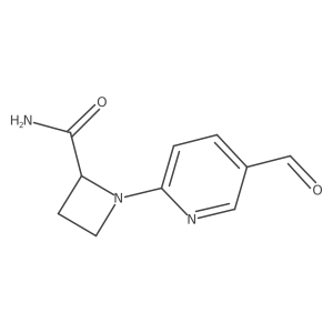 1-(5-Formylpyridin-2-yl)azetidine-2-carboxamide Structure