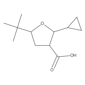 5-Tert-butyl-2-cyclopropyloxolane-3-carboxylic acid Structure