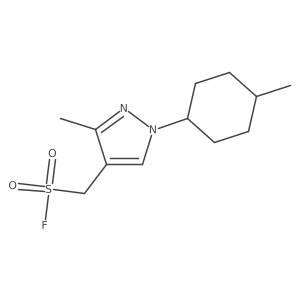[3-methyl-1-(4-methylcyclohexyl)-1H-pyrazol-4-yl]methanesulfonyl fluoride Structure