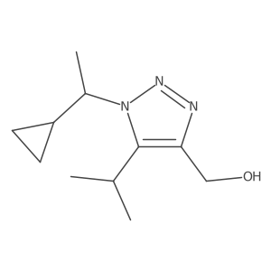 [1-(1-cyclopropylethyl)-5-(propan-2-yl)-1H-1,2,3-triazol-4-yl]methanol结构式