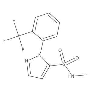 N-methyl-1-[2-(trifluoromethyl)phenyl]-1H-pyrazole-5-sulfonamide Structure